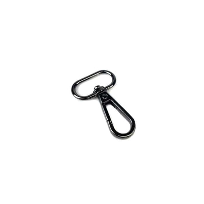 Joice Metaldele Gunmetal Lobsterlås med D-ring